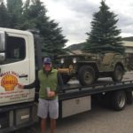 West Vail Shell towing jeep